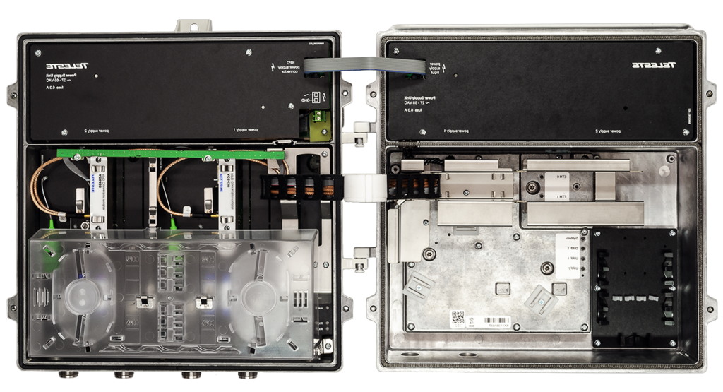 An interior view of AC9100 NEO Remote PHY Node.